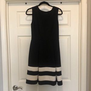 Calvin Klein black and white dress